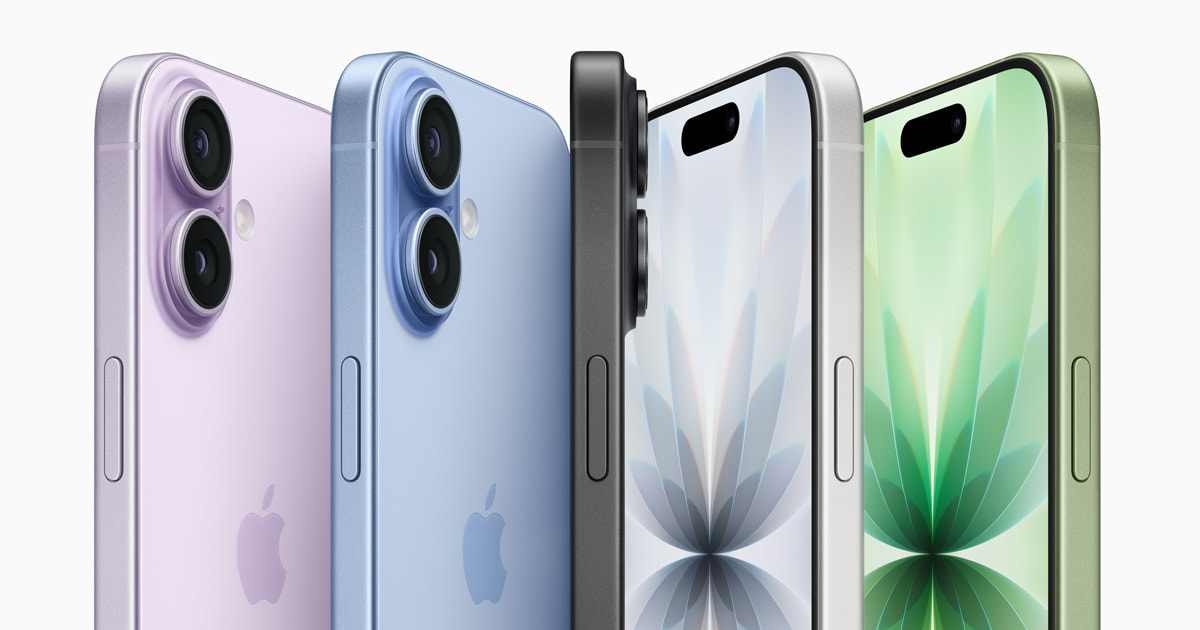 ภาพผลิตภัณฑ์กลุ่ม Apple iPhone จาก Apple Newsroom