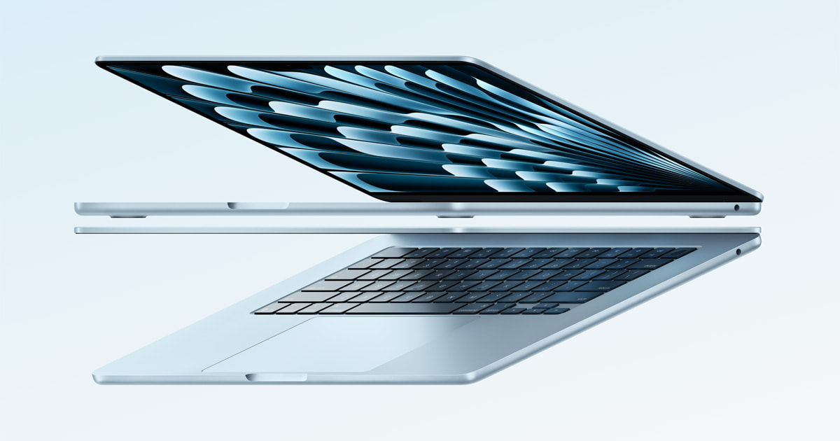 ภาพผลิตภัณฑ์กลุ่ม Apple MacBook จาก Apple Newsroom